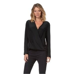Rag & Bone Miranda Voile Blouse Black Size Small